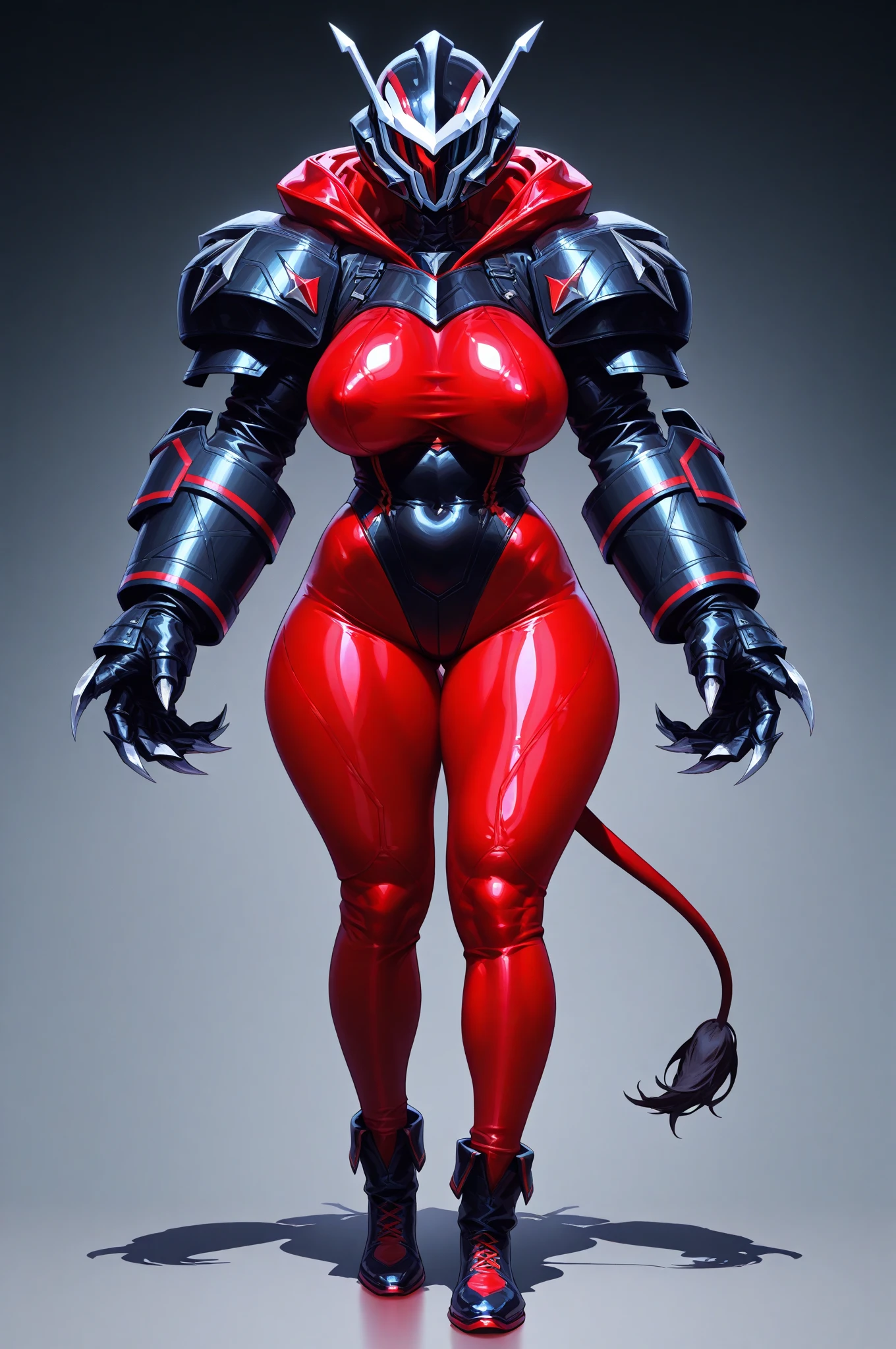 megan fox as a vampiric muscular red carnage, (hair made of jelly fish tendrils:1.25),(red carnage anatomic muscular bio-mecha muscle suit:1.25), (body totally covered in muscles, veins, tendons), (mouth wide open with tongue out:1.25), (perfect muscular ???????),