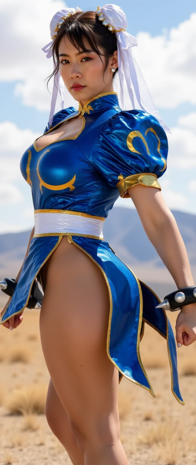 - [ ] Full body photo, photo, sharpness, unique 850 4, Koda850 k portrait camera, F1.6 lens, ultra-realistic textures, spectacular light textures, Cinestil 800 fashion mechanics, appearance, beautiful girl with accentuated slender abs: 1.4,Six Pack Abs: 1.4, Bust Botox,standing on tiptoe, long legs,brown hair, long hair, female warrior costume、((wearing a torn sheer costume of a superheroine)),(no no panties, no bra),sweating,wet,wet crotch,wet thighs,(futuristic sci-fi battle fashion,elbow and knee cyberpad, cyberglove: 1.1),((torn costume)),belly belly button visible,thin sheer costume,torn lower breast, shredded costumes,cyber long combat boots with golden knee pads,anatomical,(futuristic sci-fi battle fashion, cracked elbow and knee cyberpads, torn cyberlong boots, torn cybergloves: 1.1) ,Pain,(((tears flow, cry with pain)),((Wide prison with sunlight)),dark fantasy, peeling of the ceiling, broken slabs, rebar between cracks, realistic material details, extreme details, ultra-realistic materials, broken walls,blood、junkyard, blood splattered on the face, blood splattered, realistic, (bruises, dirty, ripped clothes, skimpy clothes, blood: 1.3), torn cloak, Torn pantyhose, restraint, ((straddling the iron bar)),(tied perfectly by iron chain), restraint, slave, collars, contempt, (chained), chains digging into the crotch, hands tied behind the back, invisible hands, ((4 chains hung from heaven)), metallic shackles and fetters, wet crotch clearly visible,((Both wrists are restrained above the head)), ((Left leg tied at the knee is suspended))), both hands and legs and neck are connected by five chains, chained from the left knee to heaven, Chained by rusty iron chains, ((((A thin metal drill from the crotch is stuck in the ground))), the left leg extends straight up without bending the knee,((chains over clothes)),broken golden shields and battle spears, golden shoulder armor and combat gloves, ((the tip is protruding, the areola protrudes, the shape of the pubic ar