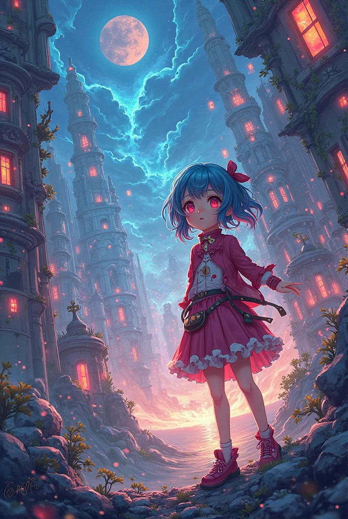 1girl, bulma, blue eyes, blue hair, bare shoulders, boots, cleavage, dress, earrings, jewelry, pantyhose, red dress, scarf, short dress, short hair, sleeveless, sleeveless dress, very short hair, yellow scarf, (Disgusted face), looking at viewer, contempt, shaded, frown, dramatic composition, cinematic dynamic action scene, vibrant colors, cinematic lighting, dramatic lighting, best quality, masterpiece, very aesthetic, perfect composition, intricate details, ultra-detailed