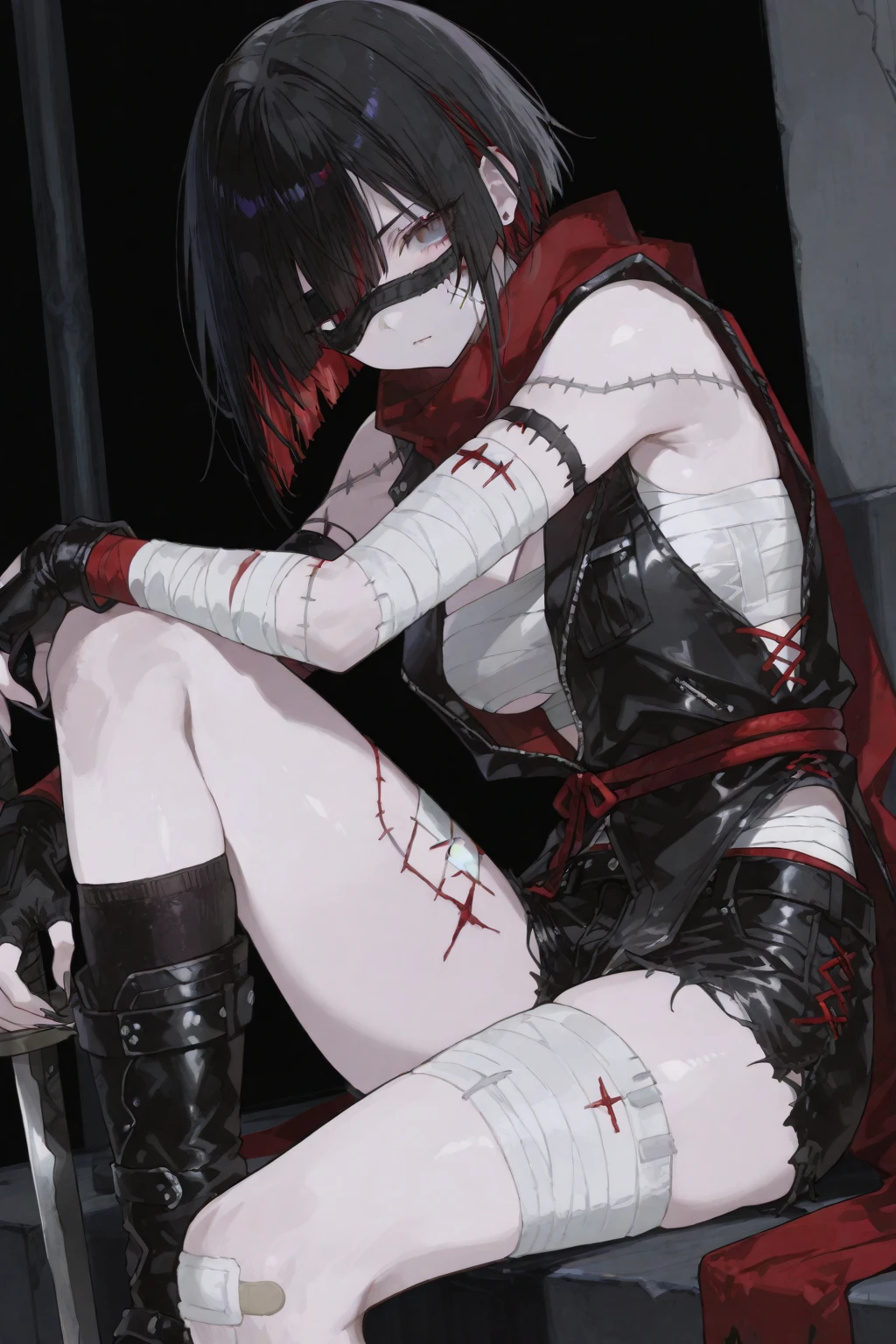 Zombie little girl，With vampire teeth，lie on the floor，exposed胯部，white transparent，凸起的，There are on the street，watch，Spread the joy of leg presses，Clothes are tattered，There are bite marks on the body，View from the side，pained expression，sexy的，Lordosis and kyphosis，Half-kneeling position，His whole body is covered with blood，crazy，Bite marks all over the body，Skin changes，Grow claws，The main character is biting another ，Grow fleshy wings，Grow a fleshy tail，youth，Junior High School Girl，open，Exaggerated expression，legs spread apart，exposed胯部，Wearing gymnastic clothing，exposed，yandere，Blood-colored clothes，lean down，forward and backward，sexy，charming，Scene，best quality，dark background，loli，Gothic，Have vampire blood，Grow vampire wings，Grow a vampire tail，Sharp teeth,exposed最里面的裤子，Someone pinched my tail.，exposed了舒爽的表情，Blushed，cute，Small，on hotel bed，The body is tied up with ropes，The body lies on the bed，Support your body with your hands，Kneel on the bed with your legs，Look at her from behind，The body is full of milky white liquid，Bleeding from under my 
