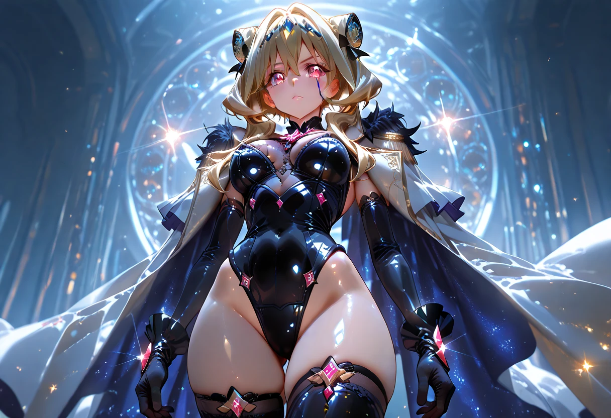 (masterpiece),(Highest quality),(Super detailed),(Best illustrations),(Best Shadow),(Absurd),(Detailed Background),(so beautiful)Bradamante, 16K, 8K, 4K,(Best Shadow), (so beautiful), One person, alone, , , , (detailed beautiful eyes), huge breasts, Blonde, , Oculogyric crisis, , , Perfect figure, bitch, slut, Arched back, Beautiful nipples, pussy, orgasm, afterglow, erotic smile, , succubus tail, Open your mouth languidly, , Sexy posture, , , cross-eyed, rolling eyes, , water eyes, tears, , tongue out, , Brainwashing Facility, , saliva trail, , shiny skin, , Thigh fetish, , Hypnotic, torogao, ahegao, BREAK, , Dramatic lighting, , Psychedelic Background, night, pink neon, , Torrent of Light, mysterious, spoken heart,, , ,crotch tattoo,