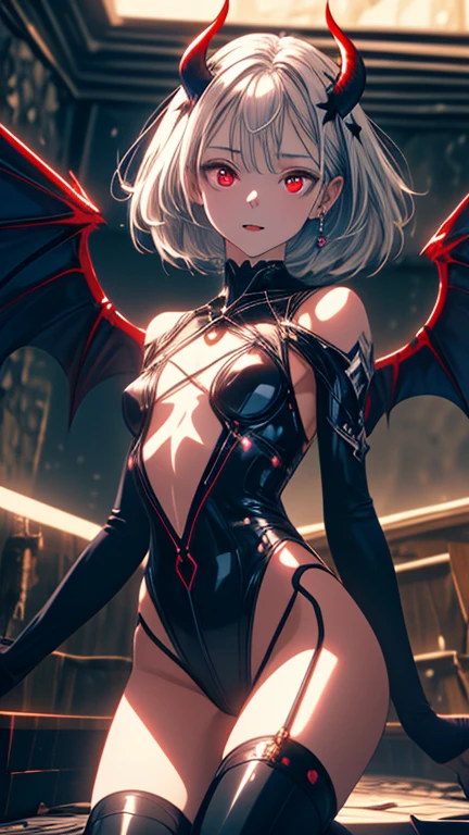 concept art, video game concept art, hentai game, anime, full body, best quality, masterpiece, maximum detail, high resolution, (((anime))), (((waifu))), (((hentai))), perfect anatomy, from the front, detailed background, High quality, incredible details, absurd res, full shot, ambient lighting, illuminated, female, (CharacterSheet:1), (multiple views, full body, upper body, reference sheet:1) photo(portrait, from the front, close up, facing camera) of a woman(solo, succubus, short hair, wavy hair, white hair, pale skin, executioner, small nose, red eyes, cruel face, black horns, sadistic, violent, evil, perverted, grim, cold), hentai game, anime, best quality, masterpiece, maximum detail, high resolution
