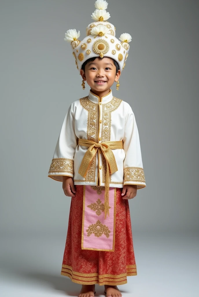 Little monk with a bald head for children，largeeyes，Lying silkworm eyebrows，ssmile，There is light on the head，Frontal photo，Cute bald little monk，standing on your feet，Hold Buddha beads，extremely cute，Background temple，Endearing，Ultra-clear picture