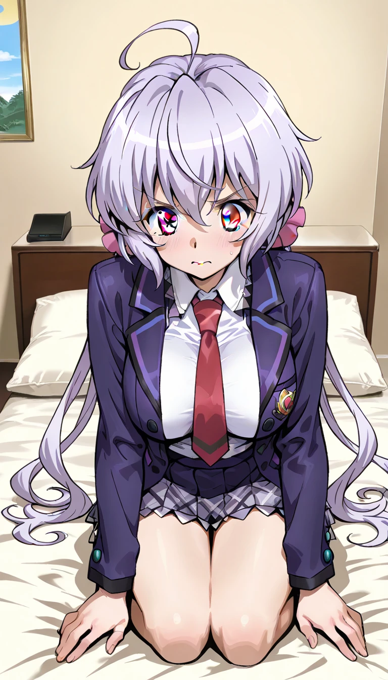 A 15-year-old Japanese super beautiful young lady with white hair in a bun cut wearing a super shiny pink long-sleeved sailor uniform made of silk A pussy covered in white slime and pubic hair is forced open She was raped by the doctor and had sex in the missionary position while crying