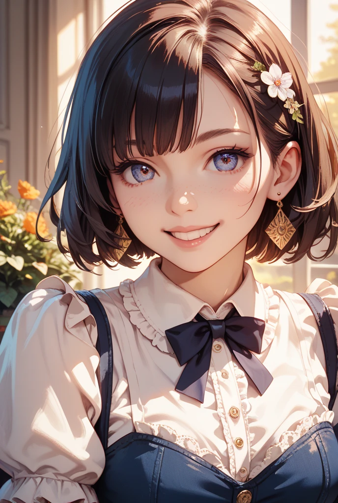 (masterpiece:1.2, highest quality), (realistic, photorealistic:1.4), beautiful illustrations, (natural side lighting, movie lighting), Depth of written boundary, looking at the viewer, Front view, 1 girl, Asian, 15 years old, ((bob hair)), perfect face, Cute symmetrical face, pale white skin, shiny skin, asymmetrical bangs, Big eyes, droopy eyes, long eyelashes, thin, beautiful hair, beautiful face, fine and beautiful eyes, beautiful clavicle, beautiful body, beautiful breasts, beautiful thighs, beautiful feet, beautiful fingers, ((fine fabric texture, Brown knitted vest, short sleeve white collar shirt, navy pleated skirt, Navy bow tie )), (vaginal sex:1.5), (beautiful scenery), evening, droopy eye, (cum in pussy:1.5), sex, erotic, cum in pussy, hetero, mole, mole under eye, (smile, Upper grade, open your mouth)