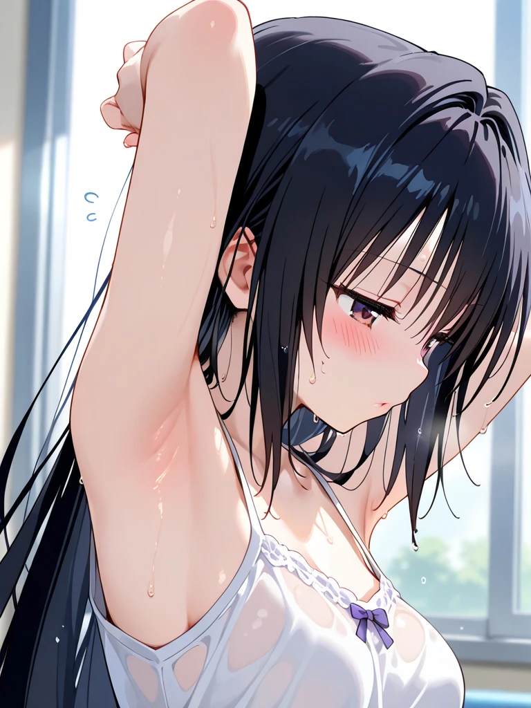 {{amazing quality, great quality, high quality, very aesthetic, aesthetic, best quality}}}},
realistic, photo, shadow, Three-dimensional, absurdres, Digital art,
{{{{Magical girl}}}}, beautiful girl, one girl,
black hair, long straight hair, hair, trimmed hair, shiny hair, blunt bangs, short sideburns,
brown eyes, tareme,
{{flat chest}}, {{small breasts}}, {{detailed body}}, slim thighs, thin thighs, distress, resistance, defeat, inferiority, sexual pleasure, troubled face, shy, orgasm, trembling, disheveled hair, torn clothes, wet clothes, melted clothes, damaged clothes, take off one's clothes, groin, vagina, {{{{{紳士ハンド}}}}}, pervert's hand floating in the air, Massaged by multiple pervert's hand, Mangled by multiple pervert's hand, multiple perverts, clothed sex, Intercrural legs, rape, bind, Peeing, restrain the arms, restraining legs, cloudy liquid, white sheets, on your back, adult toys, vibration, rotor, handcuffs, fetters, penis, semen, spray semen on a woman's body, shaved pussy,