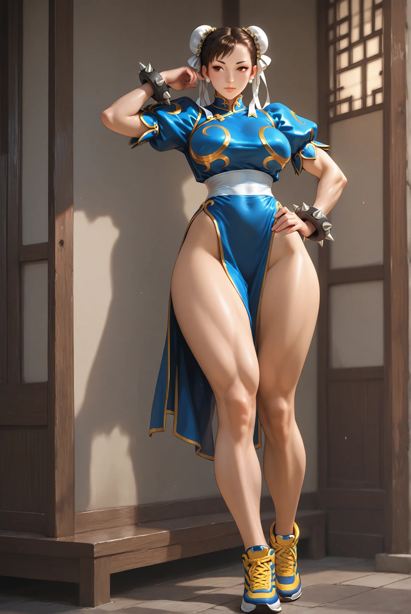 Chun Li with extra giant legs 
