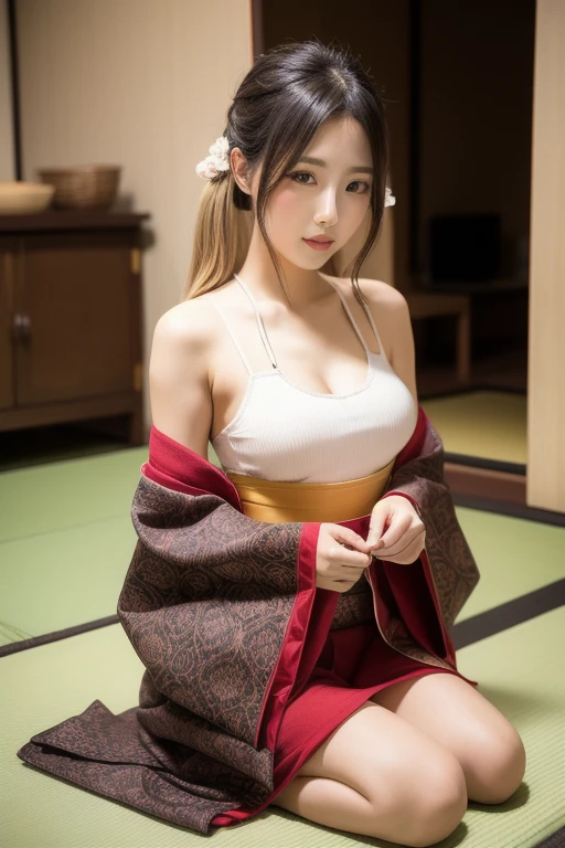 a girl, Daosist, in ancient costume, chinese hanfu, master of acupuncture