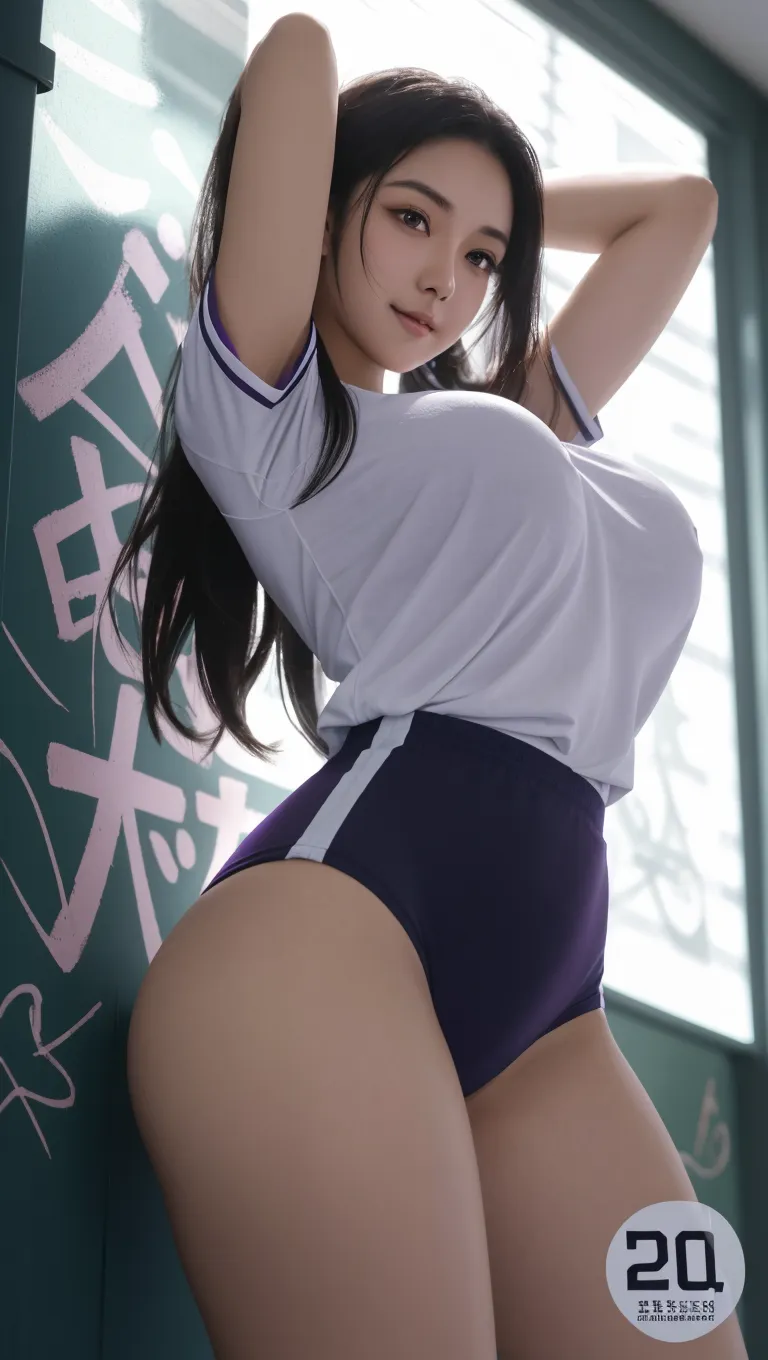 1Woman of Man、top-quality、超A high resolution、Raw photo、(Authentic skin texture:1.3)、Colossal tits、breastsout、Wavy black hair、Picture-perfect face、Professional artwork、((Perfect female body))、Beautiful expression、beauitful face、Seductive look、beautidful eyes、The shirt、skirt by the、Female School Uniform、thighs thighs thighs thighs、s ass、Turned、Show me your ass on all fours、(Show me your sloping buttocks)、upturned ass、Get on all fours with your big butt sticking out towards the viewer、(Immersive atmosphere、Chiaroscuro:1.5、brightened light:1.2、) 、(red blush:0.5)、realisitic:1.3、longshot、(ambient lights:1.3)、Held on a school desk、Amazing smile、Cute smile