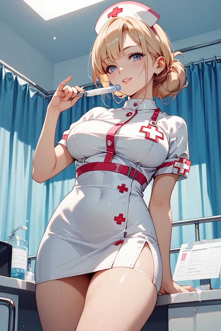Anime girl in nurse uniform 