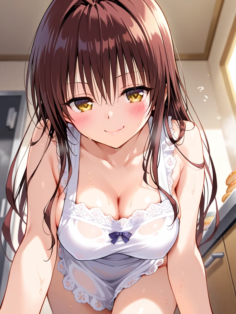 NSFW, (masterpiece, top quality, best quality, highly detailed:1.6), extremely detailed CG unity 8k wallpaper, (standing:2.9), (leaning forward:2.5), (woman, indoor, chemise, In the bed room:2.5), (at midnight:2), (full body), wide shot, long shot, (hands between legs:1.5), (Touching crotch with hand, holding crotch, Hold the urethra and hold in your pee:2.5), (rubbing knees together,pee running down chemise, pee running down legs:2.5), (((clutching crotch))), (Pee flows down thighs and calves like a waterfall:1.5), strong facial expression, (sharp eye:1.2), (scowl:1.1), (embarrassed,blush:1.3), (steam:2.5), (wet:1.1), (sweat:1.1), (trembling:1.3), (open mouth, wavy mouth:1.4), (clenched teeth:1.7), (drooling), (half open eyes:2), (one eye closed, wink:2), (feeling weak:1.5), (bravery crying, sobbing:1.5), (shoot from front, looking at viewer:1.2), (very long hair, Extra long hair, brown hair:1.7), (woman trembling with sexual climax:1.5), colorful, full body, wide shot, perfect composition, (panty, panties,bra), urination, incontinence, piss, peeing self, (((pee stream))), (pee puddle), Wetting herself, (Pee stains spread on the skirt), From the skirt dripping pee, large breasts, Yellow pee, ((leaking pee)), puddle of pee, Pee at your feet, Pee spread on the floor, Pee stains, Dripping pee between my legs, Feet Wet from pee, Pee-covered feet, Pee at your feet, want to pee, about to pee, Full bladder, Pee-soaked panties, natural makeup,