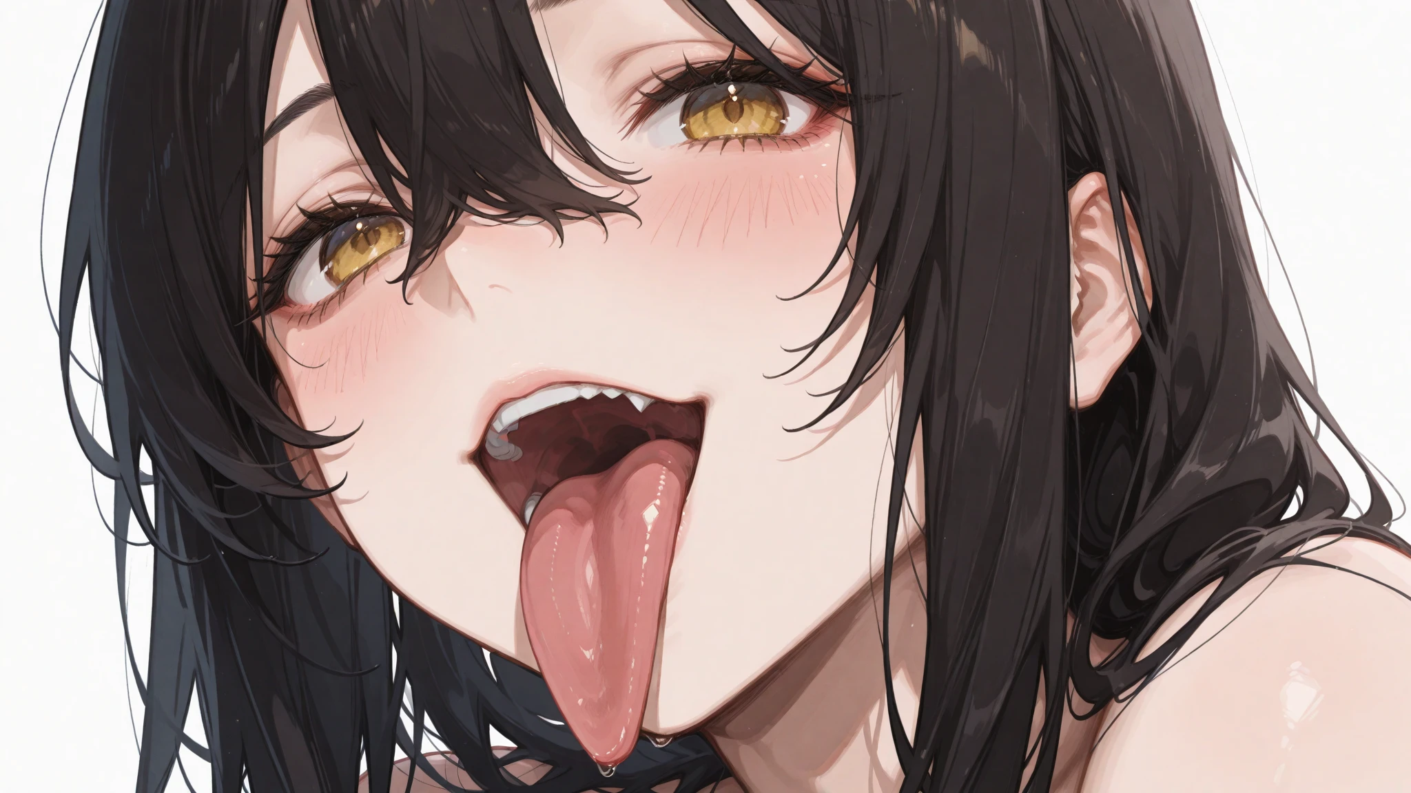 Penis insertion into girl&#39;s ears and nostrils、Girl gets huge penis in her ear