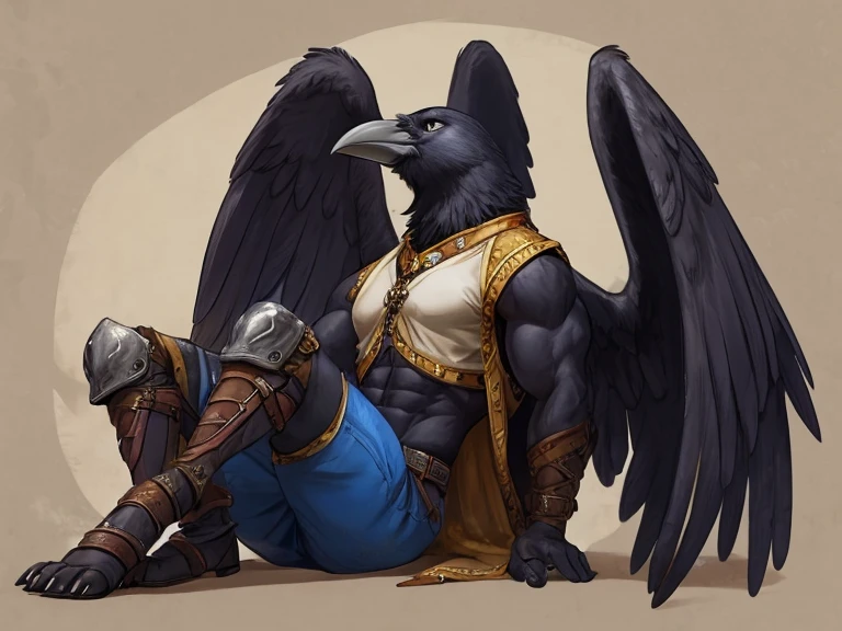 (by null-ghost, by thebigslick, by darkgem, by honovy), felid, pantherine, tezcatlipoca, solo, male, anthro, facial markings, nude, explicit, black fur, long hair, white hair, green eyes, presenting penis, big penis, humanoid penis, black penis, foreskin, genital fluids, balls, black wings, feathered wings, paws, feet, claws