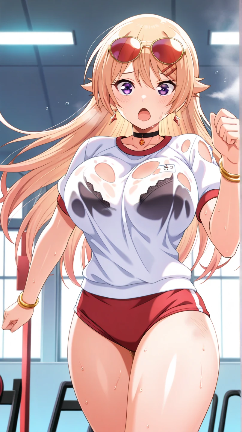 Full body photo，Blush, mouth hold, Unconscious, Seductive smile, hearts in eyes, rough breath, Moaning, ahegao, cheerfulness, saliva trail, Anime, Anime style, Silhouette, From above, hyper HD, Masterpiece, ccurate, Textured skin, High details, High quality, Super detail, Best quality, 16k，One girl,full bodyesbian, torn cloth, Spread legs, hand behind head, Underarms, 浴室, Frozen,Long hair,Heart-shaped pupils, Torn clothes, torn legwear, 裸露的女生，upper legs,Pathetic, cum on bodyl