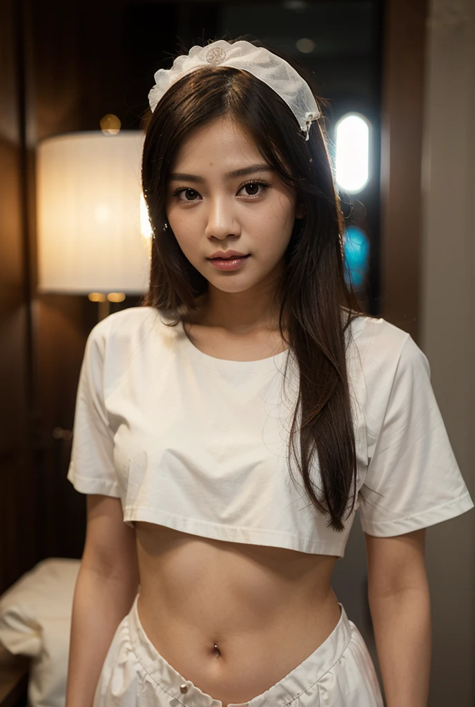 nympho jet black haired Philipina skinny asian schoolgirl teen as a maid in a mansion, tattoed and pierced, wet in milk and honey, vaginal and anal insert dildo