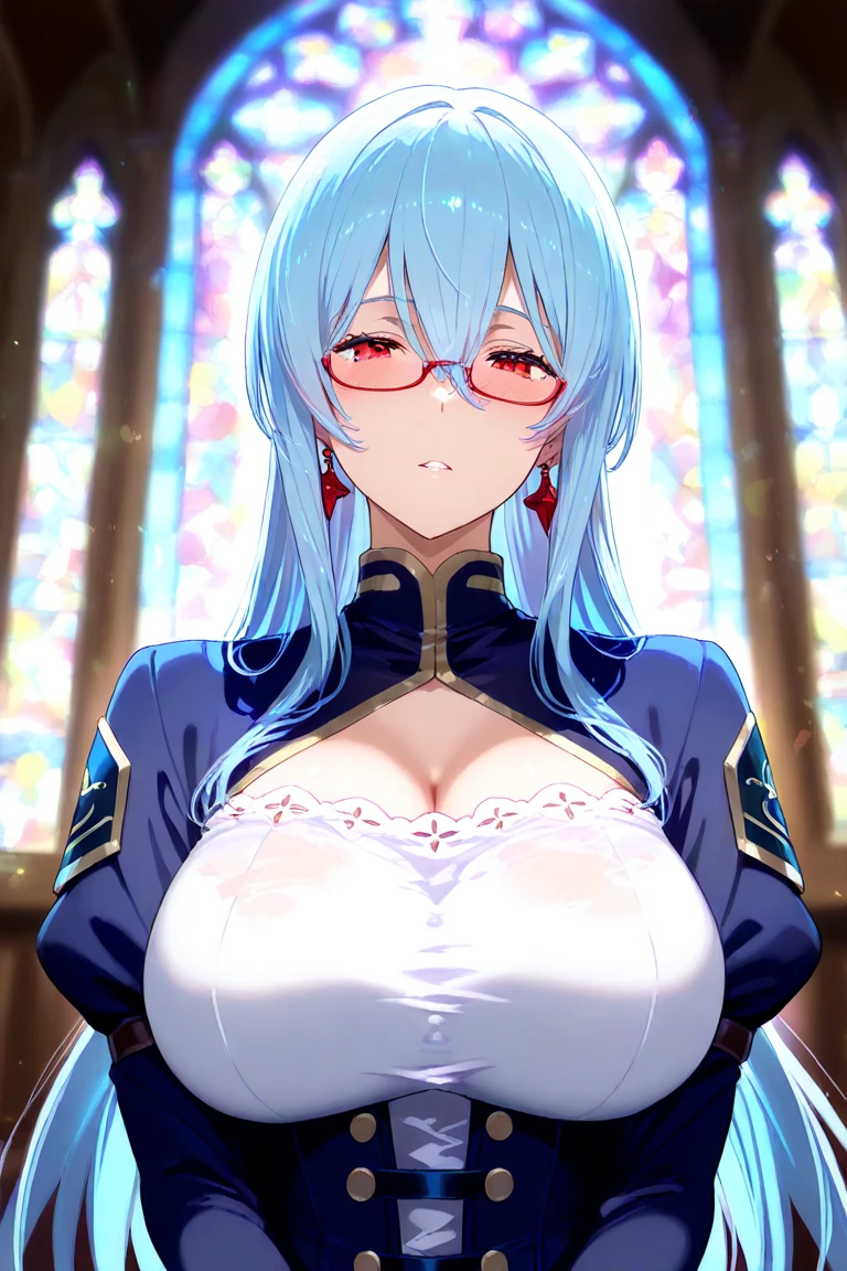 (gigantic_breasts:1.1), nipples, cleavage, naked, mature female,
xianyun, very long hair, ponytail, hair ornament, red_eyeglasses, earrings
( lingerie:1.1), bed, bedroom,
<lora:hairdetailer:1> <lora:xianyun_v2:0.8>