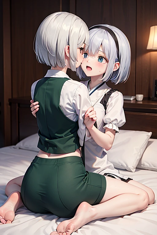 (8k, 最high quality)、Ultra-high resolution、adorable、最high quality, beautiful, Absurd beauty, Ultra-high resolution、 ((両Sleeping with your eyes closed)) ,Small breasts、((Braided Hair))、uniform、((Attacked in his sleep)) , Cute Characters, Most detailed, high quality、(missionary, boy, penis, lying, vaginal, ass pov, sex, nsfw)、nose blush、steam、Shiny Hair、 ((Sleeping with your eyes closed))、Very detailed, clear and beautiful face, Slender body、Awards, Anatomically correct