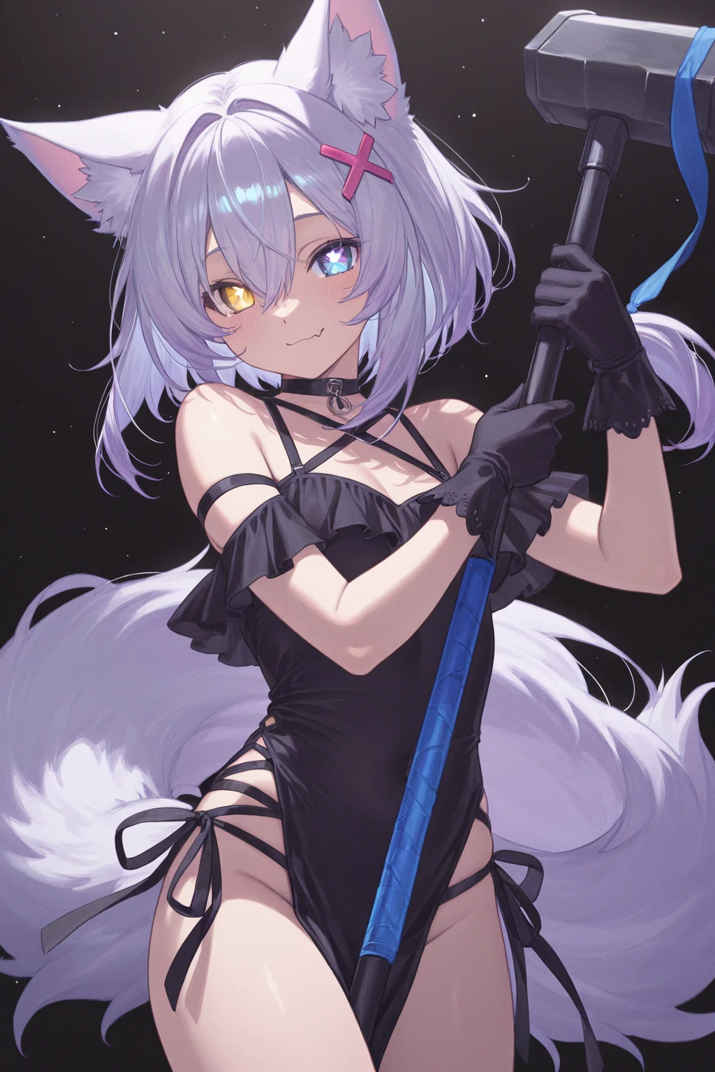anime girl with cat ears and tail in a white bikini, neferpitou, holo is a wolf girl, anime catgirl, white cat girl, cute anime catgirl, seductive anime girl, beautiful anime catgirl, white - haired fox, holo if a wolf girl, wolf ears, attractive cat girl, nyaruko-san, anime moe artstyle