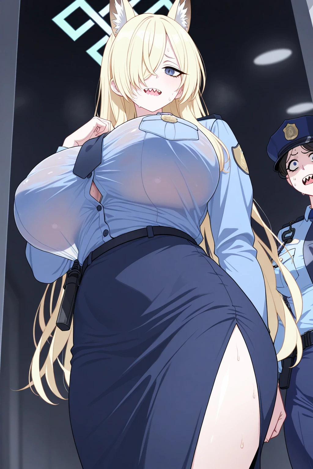 Nsfw, futanari penetrating female from behind, nude,(((1girl,1futa,sex from behind, imminent vaginal ))),(((ripped panties, ripped bra))),Nsfw, sex, sensual scene,(((chain binding body:1.5))),(arms behind back return:1.3),(sensual expression), restrained things ,restrained by chains, tightly shackled and confined ,collar around throat, highest quality, High resolution, long hair, blue eyes, blonde hair, (large breasts:1.2), huge breasts, exposed breasts, exposed genitalia, BREAK skirt, thighs highs, black stockings, Looking at the viewer, aim at the enemy, sensual scene, NSFW,
