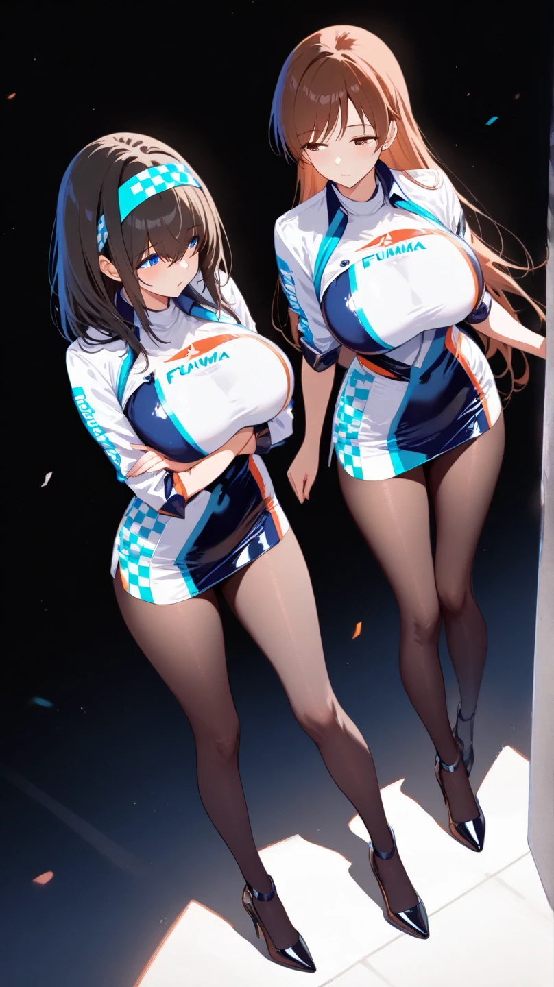 (masterpiece:1.2, highest quality), (Realistic, photoRealistic:1.4), Beautiful illustrations, (Natural Side Lighting, Cinema Lighting), avert your eyes, (Cowboy Shot), ((2 girls), (Lacus Clyne&Mariuramias)),Grid Girls, 40 years old, (((Mature Woman))), (Beautiful anime faces), Japanese, Perfect Face, Perfect Anatomy, Symmetrical cute face, Shiny skin, Blunt bangs, (Intense glowing purple eyes:1.3), Beautiful Hair, Beautiful Face, Beautiful clavicle, Beautiful body, Beautiful breasts, Beautiful thighs, Beautiful legs, Beautiful fingers, (Perfect Face, Perfect Anatomy), (Two legs, Five Fingers), ((Grid Girls, Racing Suits, Race Queen Costume:1.3. White, pink and purple high leg leotard with sponsor logo:1.3, Shiny arm covers:1.3, Shiny knee-high boots:1.3)), (Beautiful views), Written boundary depth,((Tall Woman), (Slim figure), (small breasts directed upwards)), (Randomly change obscene poses:1.3), ((A small remote vibrator is attached to her pussy:1.1), (Intense orgasm:1.1), (Embrace、Love Each Other:1.1)),nsfw, (nude:1.1), (see through costume:1.6)
モデル
RQMix
LoRA
remote-vibrating-egg
0.3
Lacus Clyne | Character Lora 736
1
RaceQueen