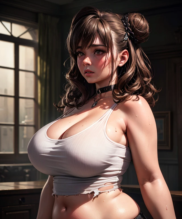 Makima tetas grandes,minifalda