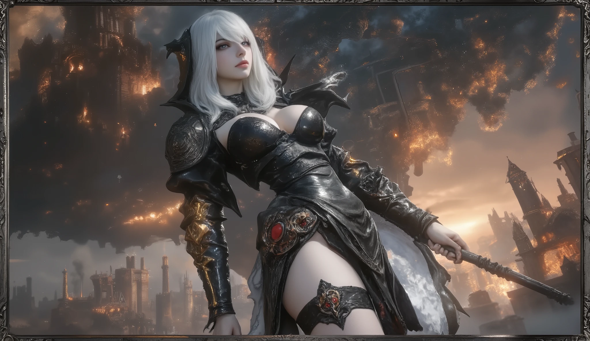 Artoria Pendragon、Lancer Alter、spear alter、Artoria Pendragon, Artoria Pendragon(lancer alter)、beautiful face, lancer alter、1 girl,Supervillains、elegant adult woman、Ahegao