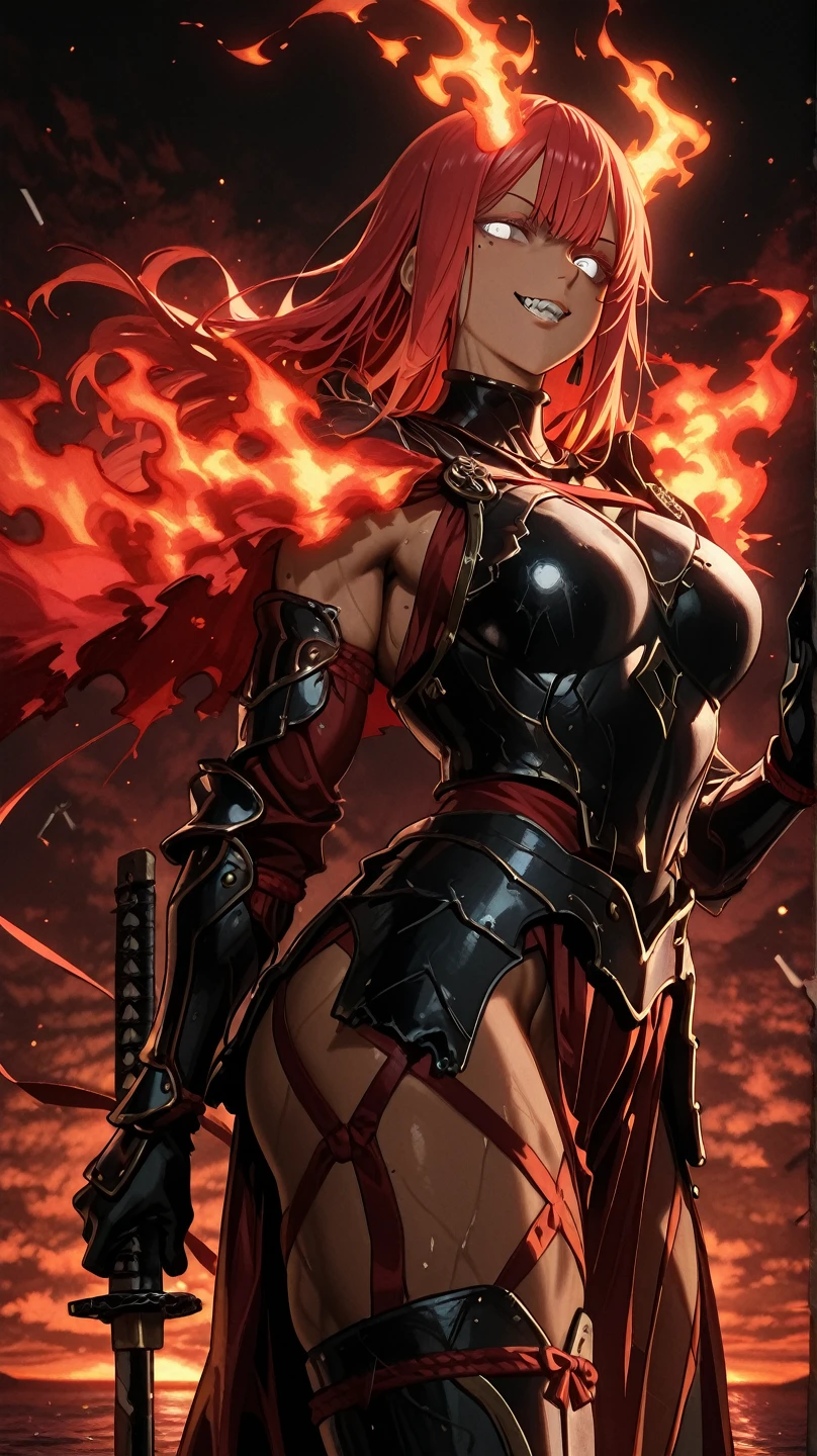 (best quality,4k,8k,highres,masterpiece:1.2),ultra-detailed,(realistic,photorealistic,photo-realistic:1.37),magma lady,[illustration],[oil painting],lava-like patterns,sharp focus,vivid colors,glowing hot,swirling patterns,molten rock-like texture,intense heat,surreal atmosphere,mysterious aura,volcanic eruption background,ethereal beauty,exquisite details,((fiery red eyes)),wild and untamed,((flaming red hair)),dancing flames,Mother Nature's fury,controlled chaos,((magma dress)),intense passion,powerful presence,inner strength,transcendental being,luminescent glow,flaming wings,scorching touch,uncontainable energy.