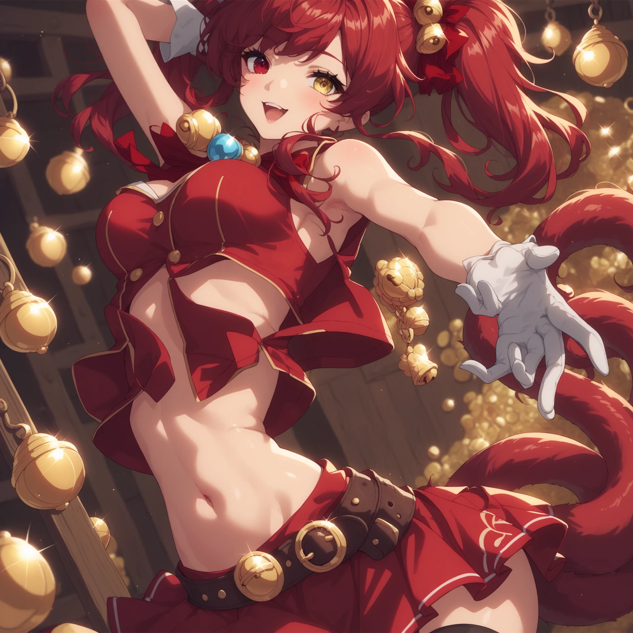 Highest quality, Official Art, masterpiece, Fabric Shading, High resolution, Very detailed, colorful, Best details, Red high leg samba micro costume:1.5, Microwave is fine:1.9 Yuki Mori:1.5, 1 female, Age 25, Brown Hair, Medium Hair,Big Ass:1.9, {{{{{Dancing enthusiastically in a parade:1.9}}}}}, Standing on one leg, A bustling boulevard, sunny, skinny, {{Surrounded by male photographers:1.9}}, She has been photographed by many male photographers..:1.7, There is a snowstorm, Blessed, welcome:1.5, Camel Toe:1.9, Ground level shot