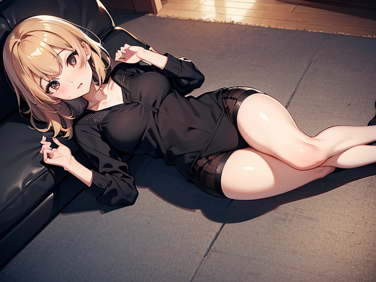 Teen boy dress like Anime femboy with a bulge