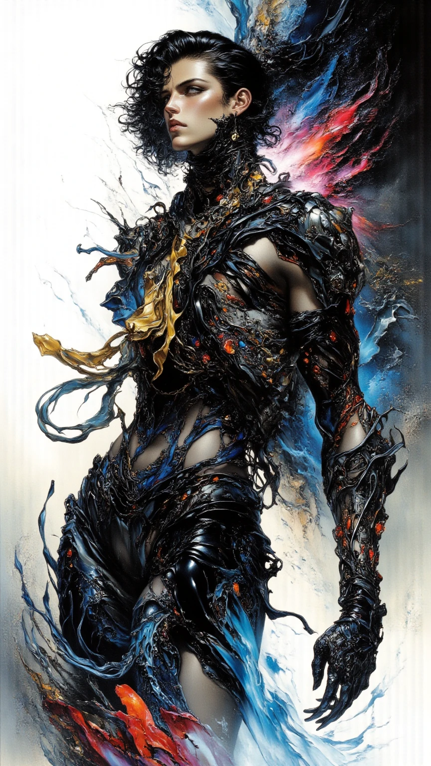 ((best quality)) , ((masterpiece)) , (detailed),weapon, armor, holding, long hair, facial hair, glowing eyes, 1boy, male focus, holding weapon, glowing, sword, outdoors, helmet, braid, teeth, fire, shoulder armor, pants, grey hair, beard, bangs, holding sword, muscular male, white hair,