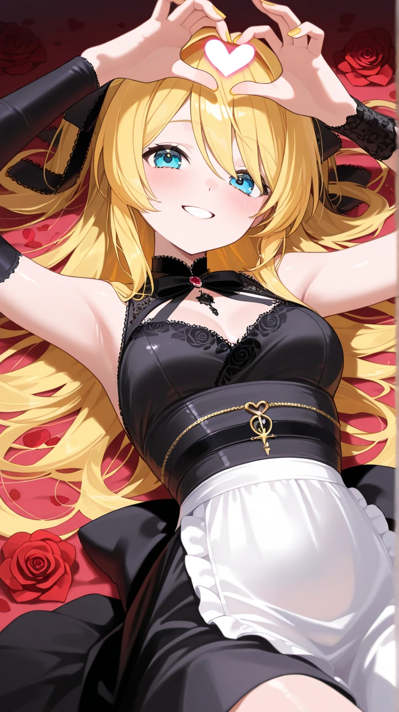 NSFW,masterpiece,Highest quality,High resolution,Super detailed,oshino shinobu \(Bakemonogatari\),Golden Eyes,Blonde,Long Hair,Quality maid clothes,Off the shoulder,cropped,Micro Mini Skirt,stockings,garter belt,Luxurious mansion,patience,Embarrassed,fear,blush,Leg spread,orgasm,Climax,(Squirting),Roll your eyes、squint,One man,Having sex,Creampie,