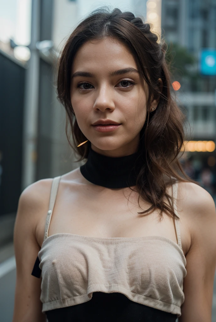 femme réaliste de couleur de peau noir avec les cheveux boucle, des sous vêtement ultra sexy et un regard de attrayant