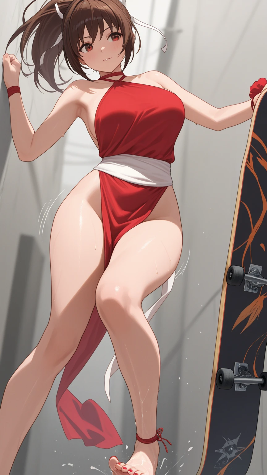 tohsaka-rin,Hanging bag erotic underwear(Transparent rubber material),Slim and healthy body shape,having fun,D-cups,Leaking cleavage,exposing your navel,exposing her chest,Exposing the abdomen,Naked,Gym girl,Fleshy thighs,Comic cover style,Comic title,adolable,Ocean park