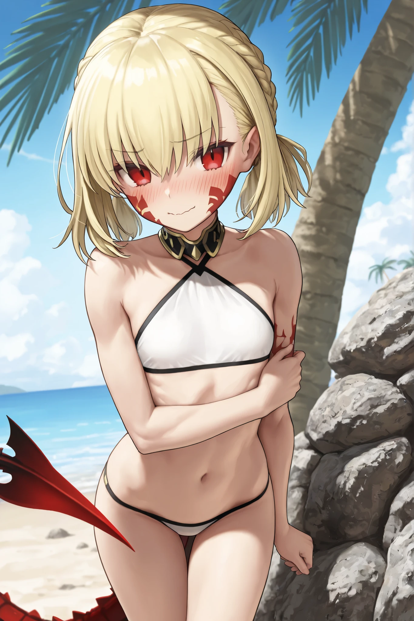 Anime. 1 girl. Slave. Lovely girl . Succubus Small wings on the back. A thin sucuuba tail from the coccyx. Blonde. Long hair. Blue eyes. Beautiful eyes. Perfect eyes. Expressive eyes. Ideal face. Ideal anatomical body. body. Small breasts. Flat chest. Uncovered chest. I am naked breasted. Beautiful nose. 16 years. Embarrassment. Blush. Beautiful character design. Shiny skin. Slave collar. Shackles. Standing on the shore. Standing on the beach. No bra. Uncovered crotch. Perineum covered in period blood. Pointy ears. Dirty panties. Cold. Runny nose. Nasal mucus. Snot. Snot flows from the nose. Copious snot discharge from the nose. Sneeze. Sneezing. Sneezes. Wants to sneeze. I have to sneeze. Violent, desperate desire to sneeze. She sneezes. She covers her nose with her hands. She sneezes snot on her hands. Snot stretches from the nose to the wrist. Heat. Heat. Fever. Urinary incontinence. Cystid. Weak bladder. Urine with blood. Wants to pee. I need to pee. A strong, desperate urge to pee. She pees
urine with blood in panties. She peed herself. Diarrhea. I have a stomachache. Wants to poop. I need to poop. A strong, desperate desire. poop. She poops. She poops a stream of diarrhea on the beach. She pooped. Poop. Poop diarrhea in your panties. She pooped a stream of diarrhea onto the beach. She shit herself. She crapped herself with diarrhea. Period. Poisoning. Be sick. Vomit. Puke. Wants to puke. I have to puke. A very strong, desperate desire to vomit. She vomited. She vomited. She vomits. The sea. Beach. Destroyed sailing ship on the shore. She survived the shipwreck. Tears in my eyes. Cry. Snot flows from the nose. Standing. Standing in the middle of the beach. Stoch in full height. Full body. nsfw. Official art. Extremely detailed CG Unity 8k wallpaper. Ideal lighting. Ultra high resolution 4K. Super detailed 8K. A high resolution.