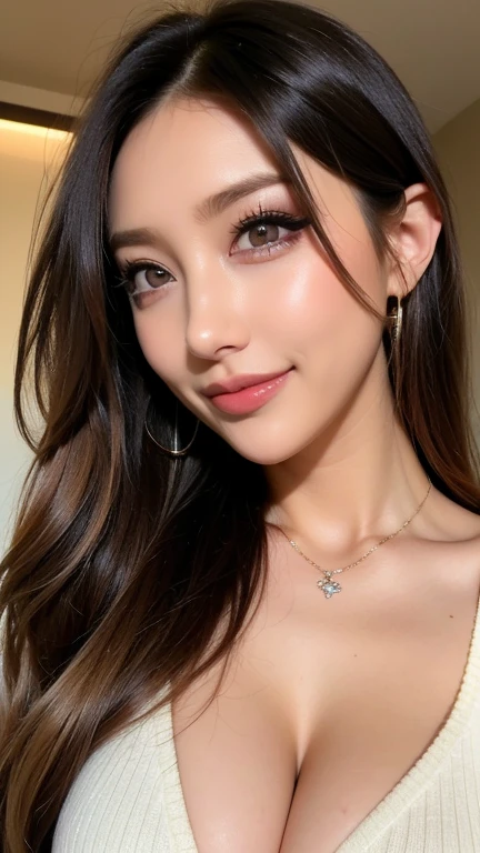 ((highest quality、8k、masterpiece:1.3))、Shooting at sea、Angle from below、Gal Makeup、Ganguro Makeup、blue eyes、Beautiful feet、No sleeve、Wearing shorts。、One Girl、Beautiful Japanese Women:1.3、(Long Hair、 outside:1.2)、 Pink leopard print bikini:1.2、Beautiful woman with perfect style:1.4、Perfect Eyes、Calm Eyes、Natural smile、Perfect Iris、Perfect Lips、Golden Skin、Do not polish、Super detailed face、Delicate eyes、double eyelid、Soft Breasts、Laughter、Exposed cleavage、