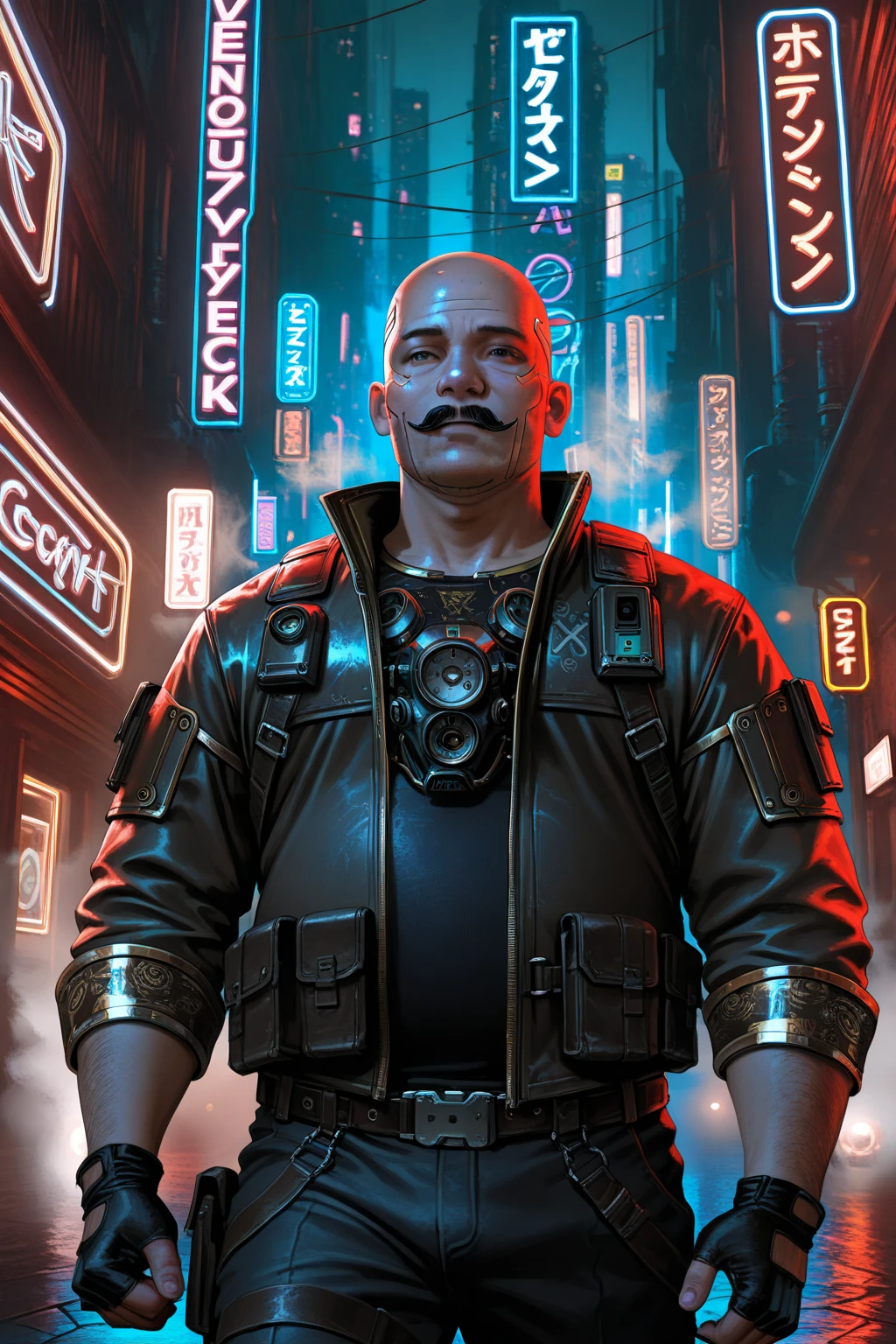scifi style,(a realistic scifi cyberpunk knight),((steam punk)), (neon cyberpunk background), closeup portrait art by donato giancola and greg rutkowski, vintage retro scifi, realistic, digital art,trending on artstation, 4k,extremely high details, ultra hd, hdr, 8k, extremely high details