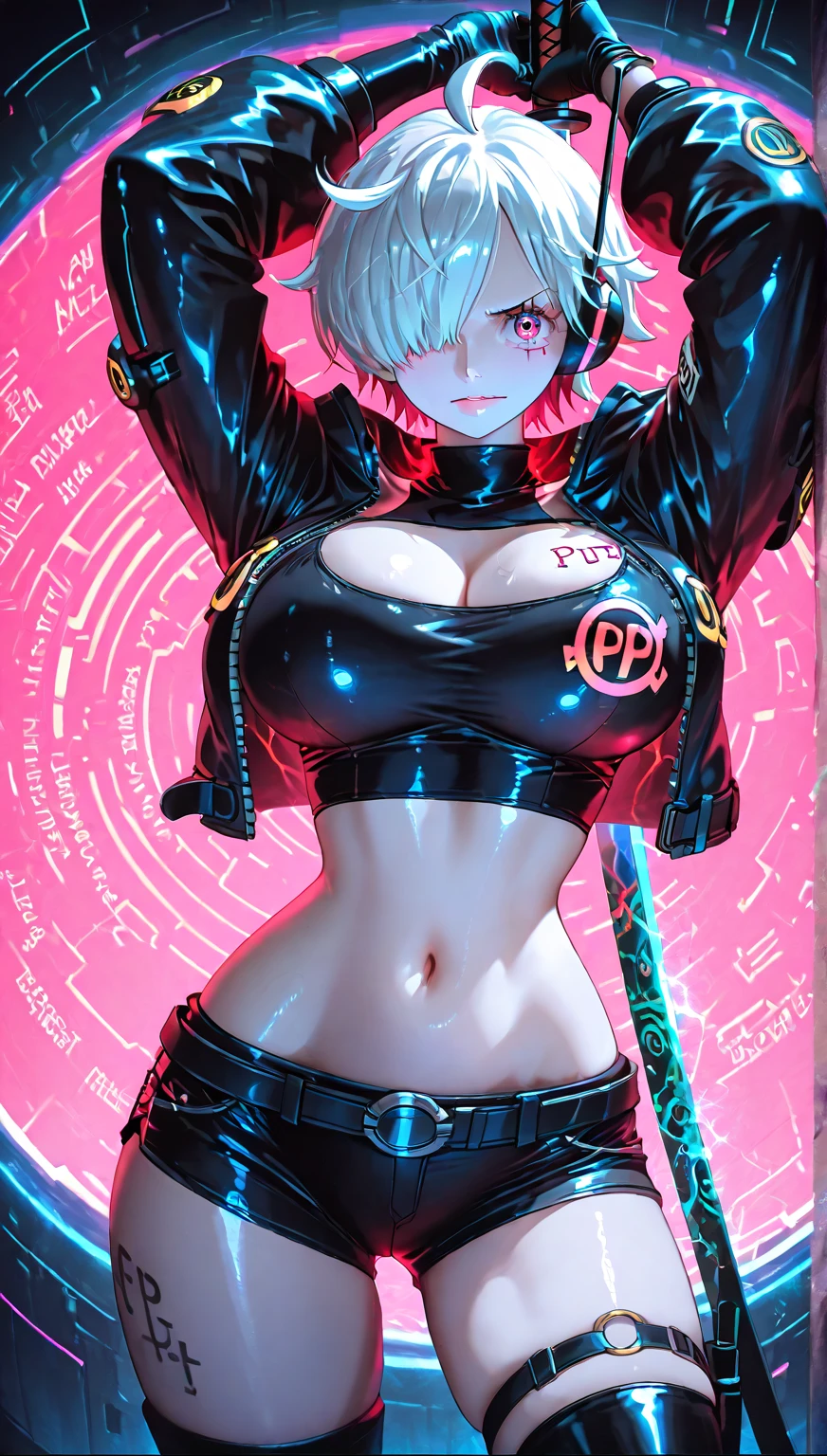 masterpiece, extra high resolution, ultra -detailed, Beautiful European girl, black  hair, short bob cut, Amazing blue eyes, White Skin Skin, red-lips, blushful, gentle look, sorceress, Amazing face, The Amazing Mavis Dracula, realisti, black dress,  striped socks , Beautiful, the perfect body, Striped Thighhighs, Bulma, (cum on legs:1.2)