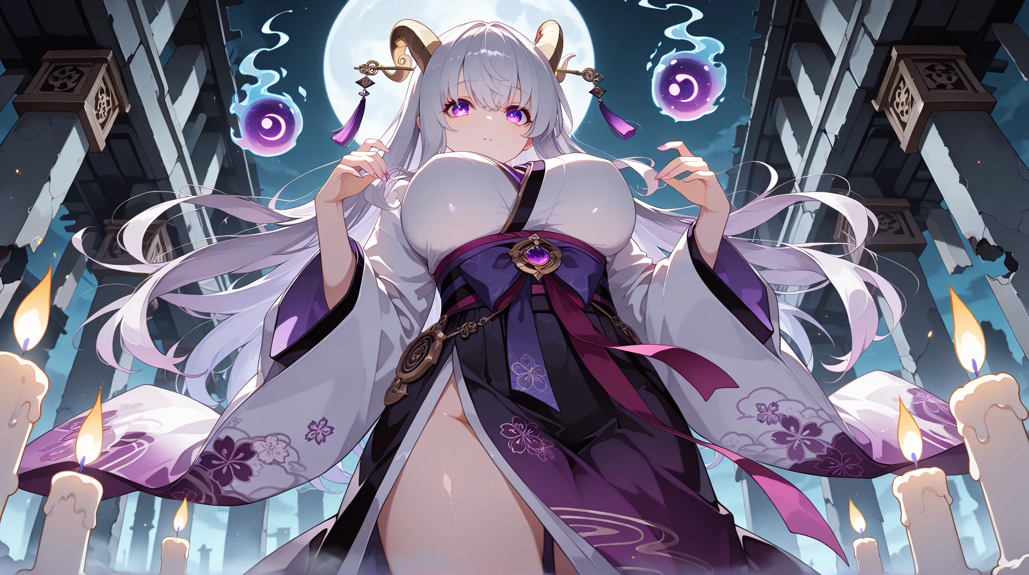 Lunar Surface、Rabbit、girl、picnic、Camel Toe、Giant tit、Nipple Puffs、Cleavage、Plump、Super big breasts、Super big butt、Fairy tale、Princess Kaguya、Twelve-layered kimono