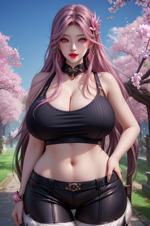 (masterpiece:1.4), (8k, photorealistic, RAW photo, best quality: 1.4), japanese, (1girl), beautiful face, (realistic face:1.4), (purple hair, long hair:1.3), beautiful hairstyle, realistic blue eyes, beautiful detailed eyes, (realistic skin:1.3), beautiful skin, attractive, ultra high res, ultra realistic, highly detailed, golden ratio, (detailed face:1.4), looking at viewer, (realistic medium breasts:1.4), (underboobs), standing, hand on hip, transparent shirt, (braless:1.4), nipples_out, nsfw, futuristic ancient china city street, dynamic lighting, ponytail contorted, china dress, hair ornaments, necklace, jewelry,