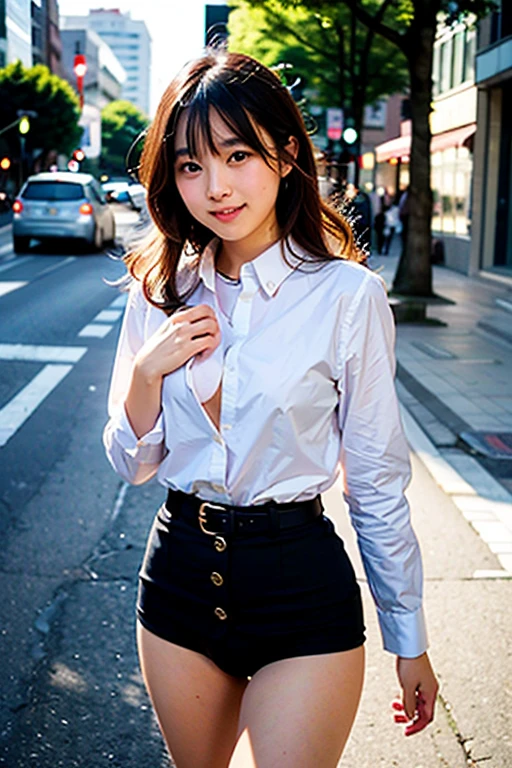 Incredibly cute girl,Super cute 16 year old girl、White skin、(Wear a sailor uniform)、nipples, Professional Lighting、Tokyo Street,night, Streetscape,City lights,Upper Body,close,smile,, (8K, RAW Photos, Highest quality, masterpiece:1.2),(Realistic, photo-Realistic:1.37),Please lift your skirt、Panties are visible、