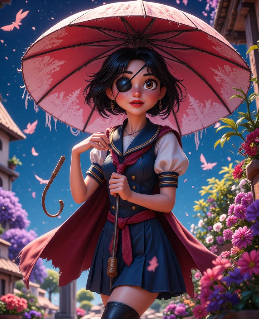 painting of a girl in a red dress holding an umbrella, grayscale phtoto with red dress, mood painting, speedpaint, inspired by Mead Schaeffer, speedpainting, inspired by Ayako Rokkaku, color study, speed painting, rain red color bleed, inspired by Goyō Hashiguchi, by Shingei, umbrella goat origami style in the style of esao andrews,esao andrews style,esao andrews art,esao andrewsa painting style of esao andrews, andrews esao artstyle, inspired by Esao Andrews, esao andrews ornate, by Esao Andrews, esao andrews, inspired by ESAO, by ESAO, lori earley, shrubs and flowers esao andrews, benjamin lacombe, 1girl, bug in the style of esao andrews, esao andrews . paper art, pleated paper, folded, origami art, pleats, cut and fold, centered composition