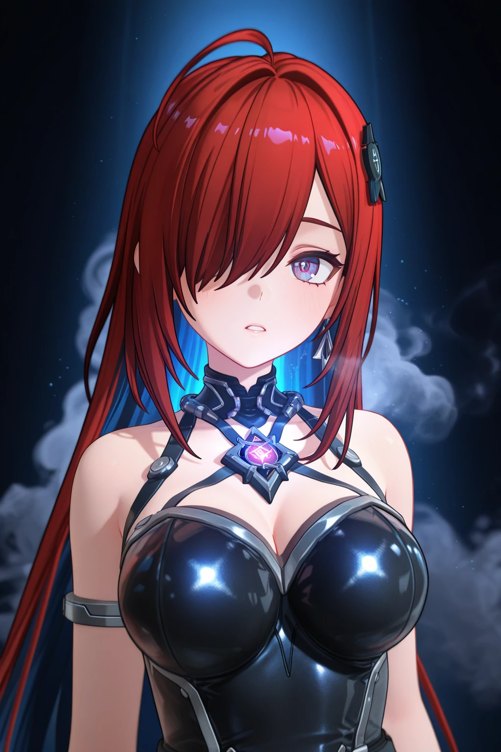 masterpiece, highest quality, 1 girl, looking at the viewer, blue eyes, closed mouth, (Urgent 1:0.7) ,redhead、(masterpiece),(highest quality:1.0), (ultra high resolution:1.0), Detail view, 8K, anime, masterpiece、provocative look wavy hair very big breasts Fair skin very fine eyes show off your chest、,揺れる胸 太もも上部 apstyle3 apstylemasterpiecehighest qualityの詳細な目,Half-body photo of a cute and attractive woman in a stylish cafe with many windows ::3 trends, Modern shape - tight-fitting clothes that highlight her perfect body 、ISO100 ::3 glamor shot, Awards - winning photos, sharp focus, dynamic lighting ::1,A torn body suit grazes my chest, crush and transform、Beautiful shining nipples、embarrassed look、face turns red