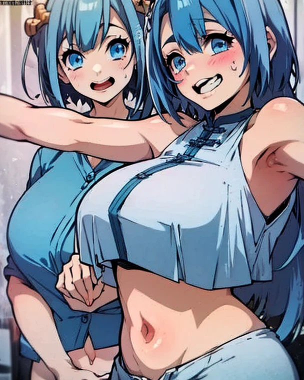 score_9, score_8_up, score_7_up, source_anime, signature, score_6, score_5, score_4, ((Girl breastfeeding little brother)), nude, (ass closeup, pussy), outdoors, nude, against wall, face in breasts, hug, shota, penis, huge breasts, tiny boy, harada takehito, 