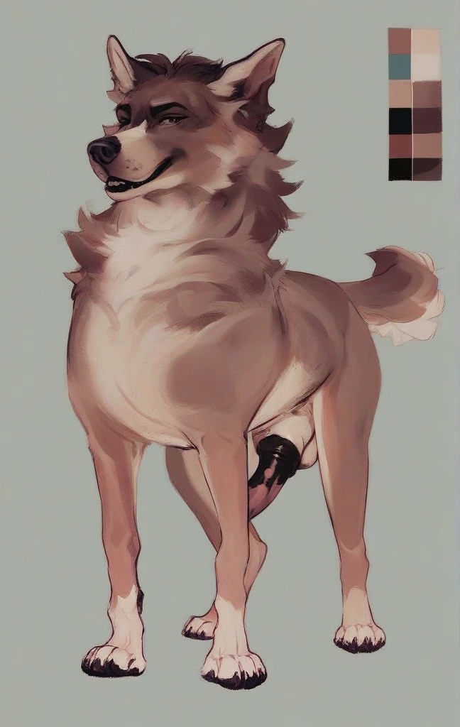 score_9, score_8_up, score_7_up, score_6_up, score_5_up, score_4_up, show accurate, full body, simple background, solo, feral chupacabra, male chupacabra, teenage chupacabra, adorable face, standing on all fours, black sclera, sapphire blue eyes, bright eyes, playful look, overflowing emotion, mixed white and brown fur, predominantly white fur, white face fur, canine penis, knot, balls, full balls, throb lines, motion lines, throbbing, horny, in heat, dripping cum, perfect penis, perfect balls, erection, smooth penis, 8 inch penis, slick penis