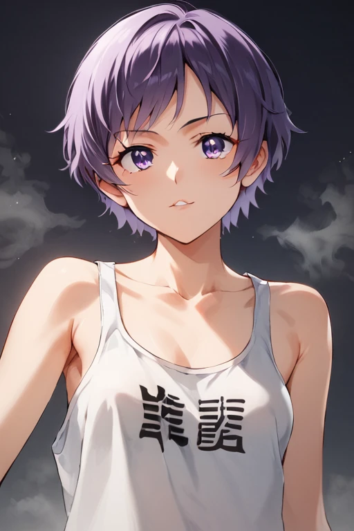 masterpiece, best quality,(NSFW),pov,Nishikino maki, standing,purple eyes, low twintails, tank top, gym pants, sweating,Plants,sun, light ray, Closed mouth, after workout , clothes soaked in sweat , sedative smile