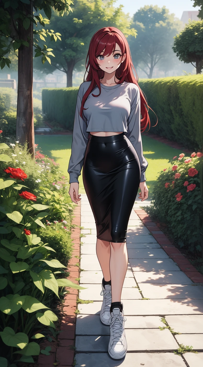 photo of extremely seductive (magg1ec1vantos-130:0.99), a woman as a sexy customer, (closeup portrait:1.1), (tight casual long sleeve t-shirt), (tight skirt), (in a department store:1.1), (masterpiece:1.5) (photorealistic:1.1) (bokeh) (best quality) (detailed skin texture pores hairs:1.1) (intricate) (8k) (HDR) (wallpaper) (cinematic lighting) (sharp focus), eyeliner, (painted lips), (earrings), (vivid atmosphere)