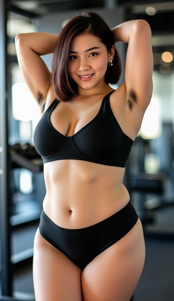 Highly detailed CG Unity 8k wallpaper, of the highest quality, masterpiece, (Realistic,Photorealistic,Photorealsitic:1.37)、(((Realistic skin texture、skin pores))),,Ultra-fine painting,Sharp Focus,Physically-based rendering,extreme detail description,Professional,Vibrant colors,sexy muscular、photographrealistic, Highly detailed beautiful woman, 24 year old, (((nsfw、nude、vulgar、sexy、tan skin、naughty、shoot from below、spread vagina、spread legs)))、(horny、muchimuchi、pubic hair)、((glossy skin、wet))、(sexy hairstyle)、cleavage、((big breath))、(((sweat))), Round eyes, Realistic female hands、viewer, blush、(glamorous smile)、Parted lips, full body photographed、(standing、erect through)、(((bedroom)))、((high nose、eyebrows))