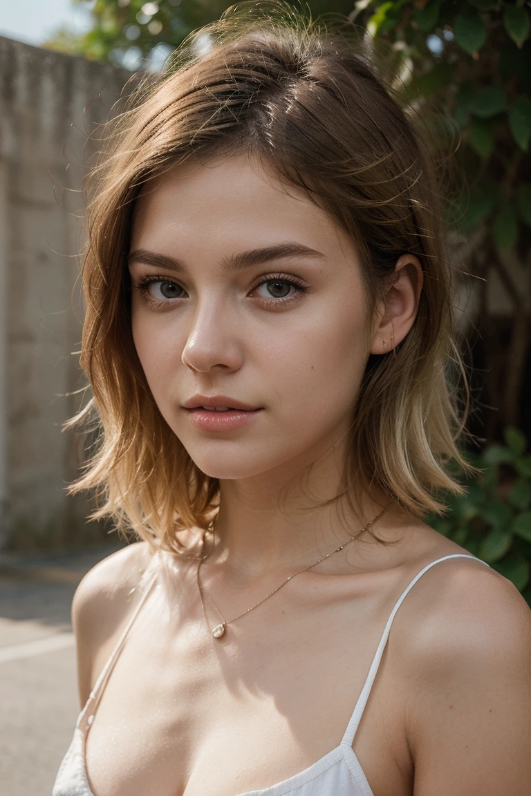 full body photo of ((Lily Rose Depp)), cutoff hotpants, cotton loose top, art studio, ((sharp focus, raw photo, best quality, ultra high definition, photorealistic, masterpiece, ultra-detailed, high contrast)), diffused soft lighting, analog, raw, depth of field, (((cowboy shot, modeling photoshoot))), (((hyperdetailed skin, detailed facial features, realistic eyes)), ((black cotton loose top)))