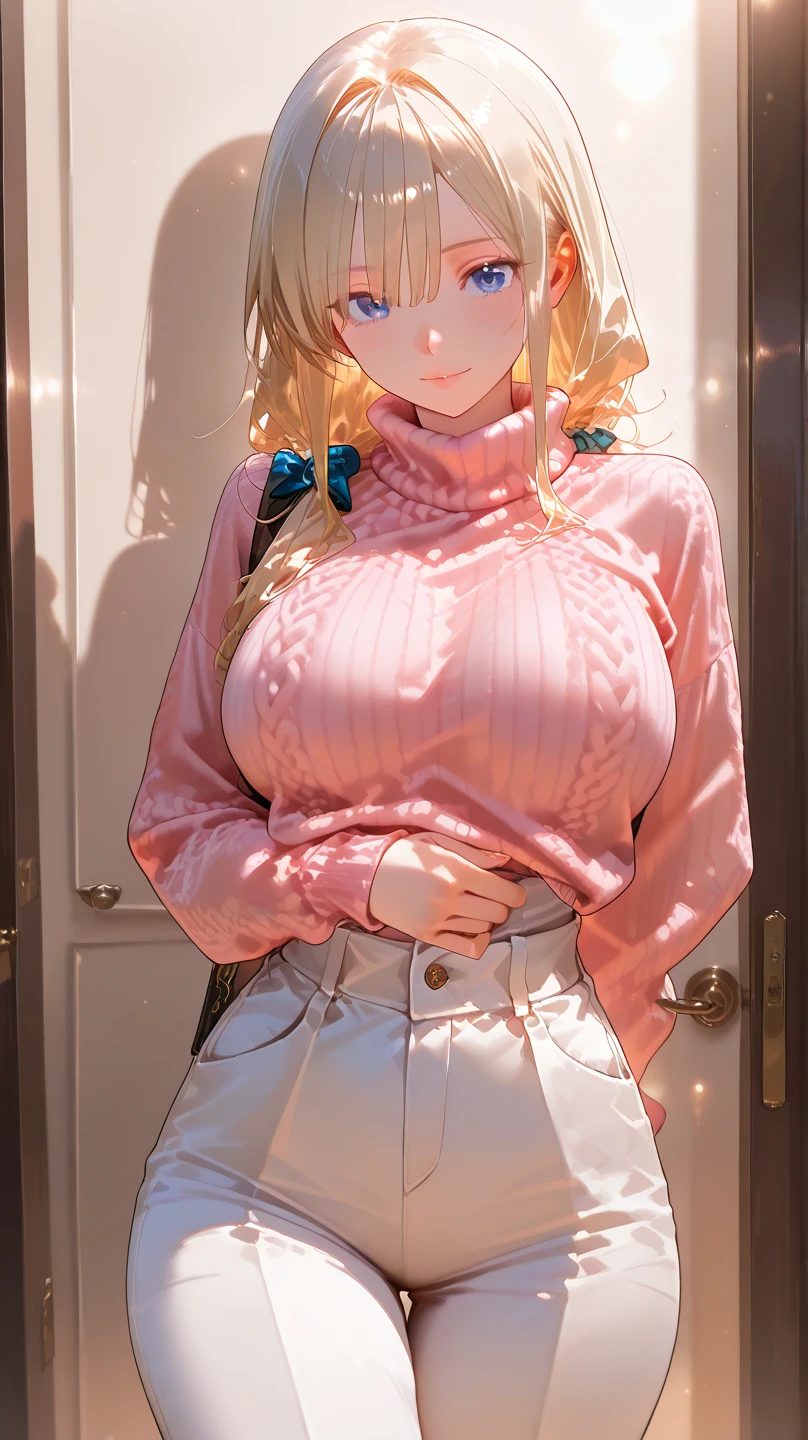 A beautiful sensual curvy blonde tween wearing a sweet Pink Party Contrast Mesh, Ruffle Hem, All Over cherry blossoms Print, A Line, Short puff Sleeves, Sweetheart neckline, thin gold belt with tiny heart buckle, High Waist,Flounce hem Long gown, very long curling hair, cute, sweet, town picnic, warm party atmosphere, pretty, pretty lighting, 8k, octane render, detailed, detailed background, 35mm, realistic, photorealistic, perfect face, cherry blossoms barrettes in hair, freckles, ((American face))