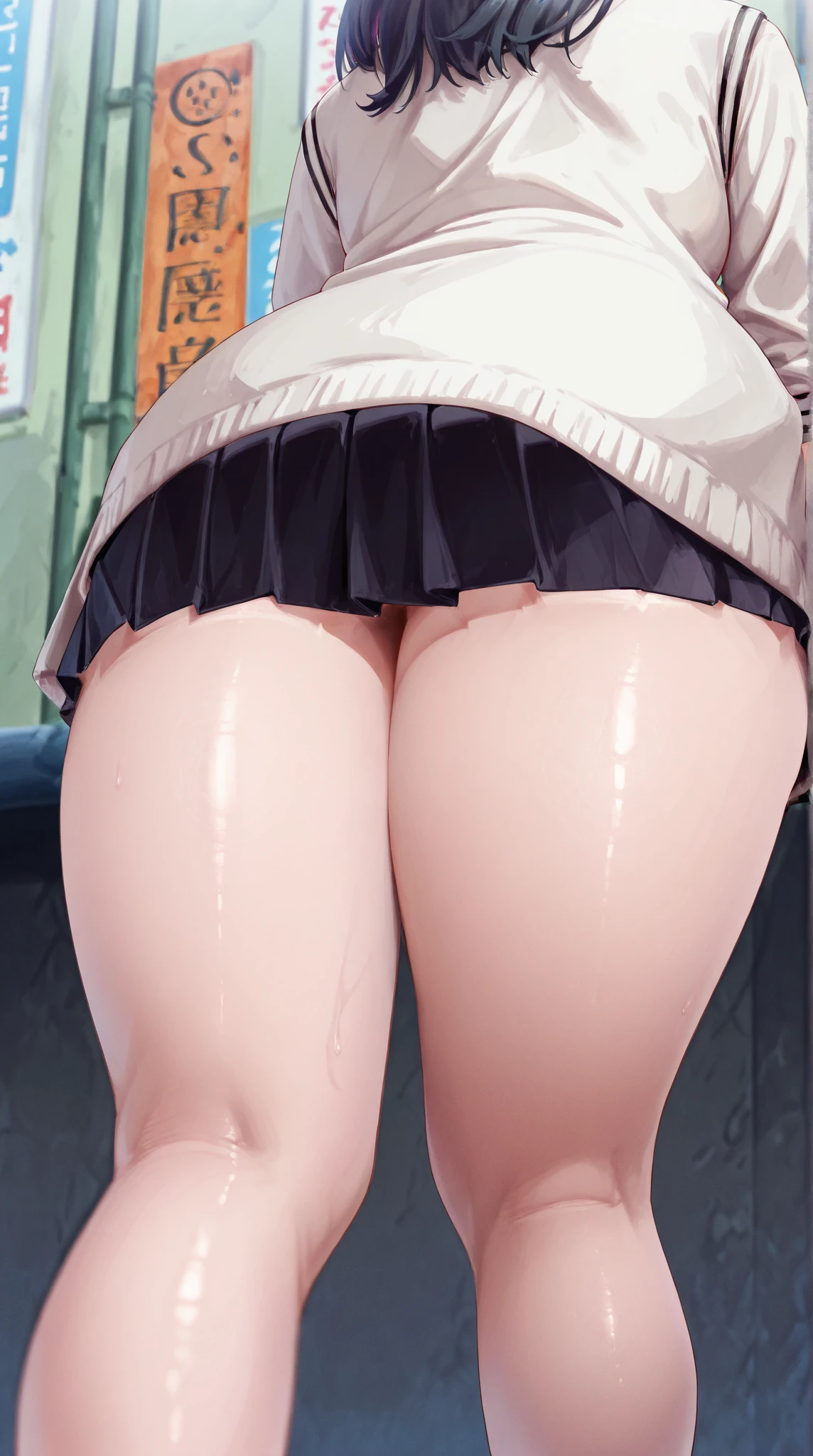 Skirt lining Child realistic frill panty shot Back Print Fabric cotton realistic texture Molester